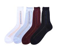 Kopida 4 pares de calcetines de nailon ultra delgados de alta transparencia para hombre, calcetines de negocios, calcetines suaves de media pantorrilla para mujeres y hombres, Multi, 3.5-4