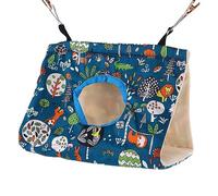 Kopida Casa de nido de pájaros cálida para invierno, cómoda cama de felpa para jaula, hamaca colgante para loros, hámsteres, cacatúas