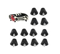 Kopinma 12 tacos de goma de repuesto para zapatos de fútbol, tacos de 13 mm para zapatos de fútbol, tacos de 13 mm para zapatos de rugby antideslizantes y resistentes con rosca de 5 mm