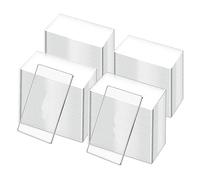 Kopinma 50 tarjetas de mesa de acrílico transparente para bodas, tarjetas de asiento rectangulares, tarjetas de nombre, fiestas de cumpleaños, kit de bricolaje