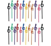 Kopinma Juego de 24 piezas para notas musicales para estudiantes, lápices musicales con, lápices musicales curvados para llaves de violín