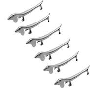 Kopinma Juego de 6 estantes para Palillos en diseño de Perro Dulce, Resistente, Soporte para Cubiertos, Apto para lavavajillas, Banco de Cuchillos, Soporte para Utensilios de Cocina (9 cm)