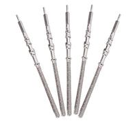 Kopinma Juego de mecanismo de reloj - Eje de acero de precisión para reloj NH35 NH36 NH38 NH39 - 5 piezas de herramientas y piezas de reparación de relojes, plata