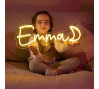 KOPLYEM Letrero de Neon Personalizado LED Cartel Neon Personalizado Luces de Neón Grande Personalizadas para Boda, Fiesta de Cumpleaños, Bar, Tiendas,Cuarto, Decoración Hogareña(1-3 líneas)