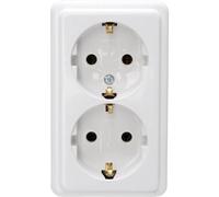 KOPP 102502002 - Regleta, Termoplástico, Ártico blanco