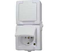 Kopp 136902009 - Caja de enchufe, color: blanco