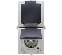 EL FRB SKDO2S - Toma de corriente para zonas húmedas AP, doble, vertical