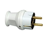 Kopp 179704006 Enchufe de Seguridad con Protección contra Dobladuras, Pequeño, Gris