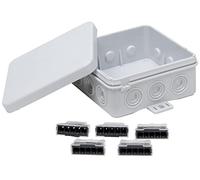 Kopp 347110004 - Caja de derivación (IP 54, 85 x 85 x 40 mm, con bornes de 5 Pines, 10 Unidades)