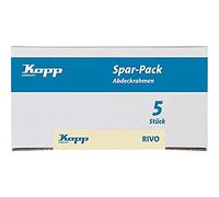 Kopp 404615051 Profi-Pack - Marco para enchufes (5 unidades, para instalación horizontal y vertical, 2 marcos), color gris