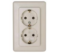 Kopp 912601067 - Toma de corriente Schuko, color: crema