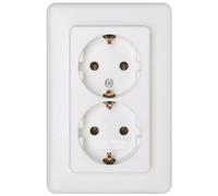 Kopp 912613066 - Toma de corriente Schuko, color: blanco