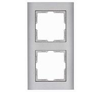 Kopp Athenis 402647083 - Marco para Pared (2 Compartimentos), Color Plateado