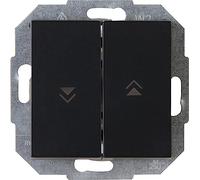 Kopp Athenis 588550085 - Interruptor para persianas (IP20, acabado mate), color negro
