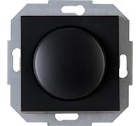 Kopp Athenis 842950082 - Regulador de presión para bombillas halógenas de 230 V, corte de fase, RL 20-250 W/VA, LED 3-35 W, 230 V ~, 50 Hz, color negro, superficie mate