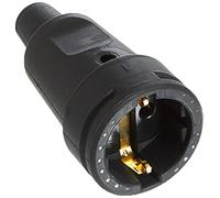 Kopp 180916009 Acoplamiento de Goma con protección contra torceduras, Negro, Klein