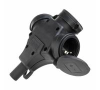 Kopp Base de Enchufe 2p+t Negro 250 V con Tapa - Marca EAN: 4008224667128
