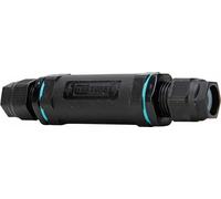 Kopp Casquillo de conexión de cable de 5 pines para cable de 7 mm-13,5 mm, clase de protección IP68/IP66,5x2,5mm², color negro, 372602086