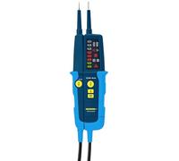 Kopp Comprobador de voltaje y continuidad, indicador LED, 12-1000 V CA/CC, 30 mA FI-Test + indicador de campo giratorio, CAT III 1000 V/CAT IV 600 V, 324270019