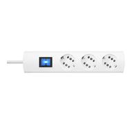 Kopp duoversal® plus regleta de 3 y 6 enchufes de 1,4 m con doble tom