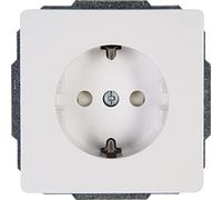 Kopp Enchufe con Mayor Protección contra Contactos Venedig, Color Blanco, 924029084