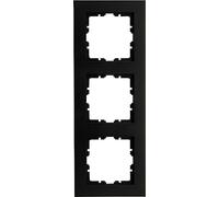 Kopp HK07 Pure - Marco para 3 puertas (10 unidades), color negro mate