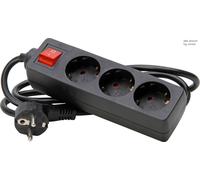 Kopp Interruptor de 3 vías negro con toma de tierra - 129715009 [10 Piezas]