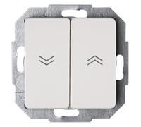 Kopp Interruptor de persianas y puertas automáticas, Milano blanco 619513085