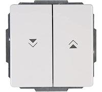 Kopp Interruptor de Persianas y Puertas Automáticas Venedig, Color Blanco, 601529083