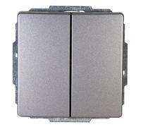 Kopp Interruptor de Serie Venedig, Color Platino, 600543080