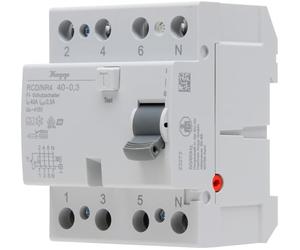 Kopp Interruptor diferencial RCD, 40 A, 300 mA, 4 pines, 754043094