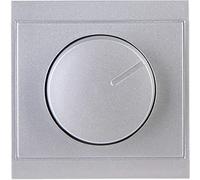 Kopp Malta 846220084 - Regulador de intensidad universal (con interruptor de presión para LED, fases de encendido y fase, LED de 3 a 100 W, bombillas de 10 a 250 W), color plateado