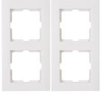 Kopp Marco para Enchufes, para 2 Enchufe Athenis, Color Blanco Puro, 402629067 (Paquete de 2)