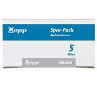 Kopp Milano 305713108 - Juego de 5 Marcos de 2 Compartimentos, Color Blanco