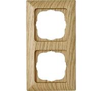 Kopp Milano Marco para interruptor doble, color: roble, 306630066
