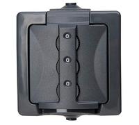 Kopp Nautic 955015016 - Enchufe con cerradura de combinación (IP 44, 16 A, 250 V/CA), color gris oscuro