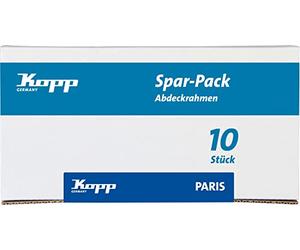 Kopp Paris Profipack 402050016 - Marco embellecedor para 1 Compartimento (10 Unidades), Color Negro Mate