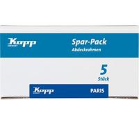 Kopp París Profipack: 5 marcos de 2 compartimentos, negro mate, 402550011