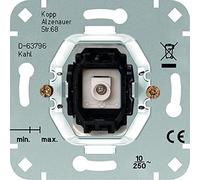 Kopp Pulsador (Wechsler) con casquillo N con lámpara de luz, 10 unidades, 504700000