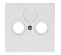 Kopp Tapa de la Toma de Antena, 2 Pliegues Venedig, Color Blanco, 491929185