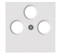 Kopp Tapa de la Toma de Antena 3 Pliegues Athenis, Color Blanco Puro, para Conexiones de Antena TV, Radio y Satélite, 373629181