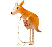 Kopper-24 Airwalker - Globo canguro, 1 unidad, grande, aluminio, decoración de globos de animales corriendo, departamento infantil, para hombre, boda, reutilizable, 35-100 cm