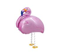 Kopper-24 Airwalker - Globo de flamenco, globo de animales corriendo, helio, caminar, decoración para niños, fiesta de cumpleaños, boda, regalo para niños, decoración JGA, globos de animales para