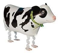 Kopper-24 Airwalker Globo de vaca - Globo de helio para caminar con animales corriendo globo de aluminio para niños, cumpleaños, fiestas, bodas, niños, regalo JGA decoración, globos de animales