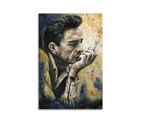 KOPTEW Johnny Cash Rock Singer Póster Pintura Decorativa Lienzo Arte de Pared Salón Póster Dormitorio Pintura, Arte de Pared Impresión de Imagen Moderna Decoración de Habitación Familiar 20 x 30