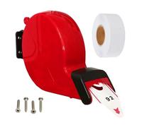 KOQICALL - Dispensador de boletos, sistema de números con 1 rollo de papel de 2 dígitos, 20 grupos, número del 00 al 99 (2 dígitos, rojo)