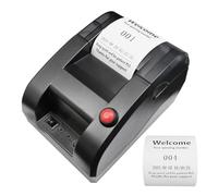 KOQICALL Impresora térmica de 58 mm para escribir texto a través de PC, 3 dígitos, toma un número para banco, restaurante, cafetería, línea de espera