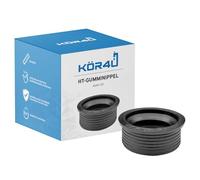 Kor4u - Sifón para fregadero (40 x 50 mm, manguito de goma, boquilla de goma para tubo de desagüe, fabricado en Alemania)