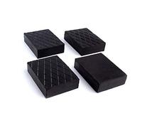Kora 79 Set de 4 bloques de goma, 160 x 120 x 60 mm, color negro