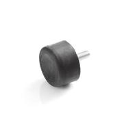 Kora Pie para máquina de goma, amortiguador de tope, elemento de goma y metal con perno roscado unilateral, varios tamaños (M6 x 18, 20 x 23,5)
